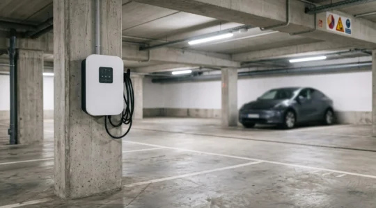 Installation d'une borne de recharge pour véhicule électrique dans un parking de copropriété en France