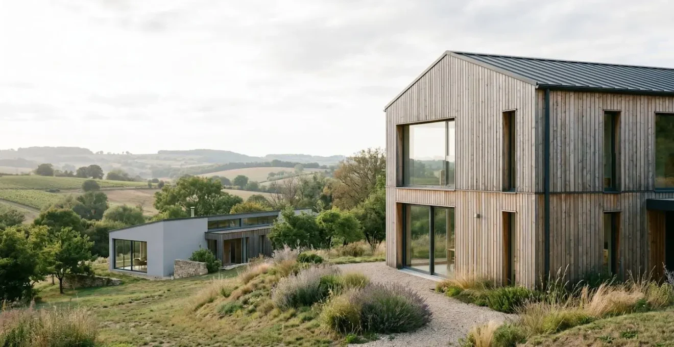 Comparaison architecturale entre maison passive et construction RE2020 en France