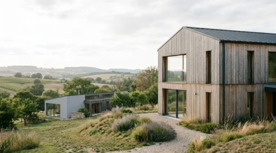 Comparaison architecturale entre maison passive et construction RE2020 en France
