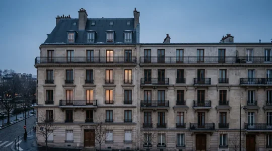 Diagnostic thermique d'une façade de maison française révélant les ponts thermiques